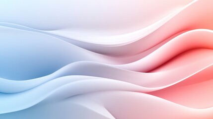 Soft Pastel Waves, a minimalist abstract design featuring gentle curves in soothing pastel colors, creating a serene and harmonious atmosphere.