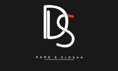 Fototapeta premium SD, DS Abstract Letters Logo Monogram