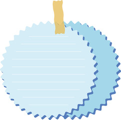 Cute Note Paper with Tape