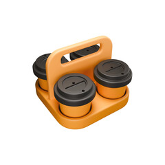 Stylish takeaway coffee holder