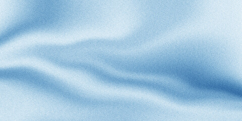 Naklejka premium Light blue waved liquid fluid abstract pattern noise grain texture pastel elegant delicate gradient aqua color retro vintage effect grunge background wallpaper
