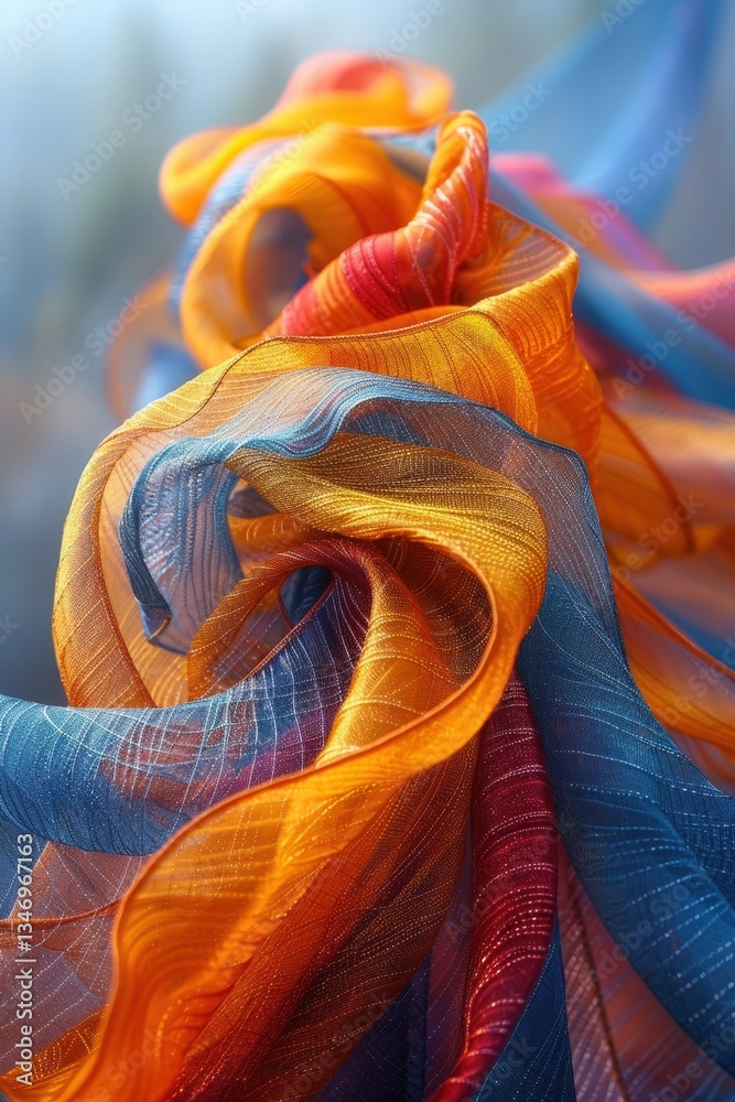 Poster this artwork showcases a vibrant abstract background with a gradient line pattern. it features smoot