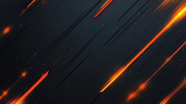 Abstract dynamic background with orange streaks and dark textures, suitable for technology or modern design themes