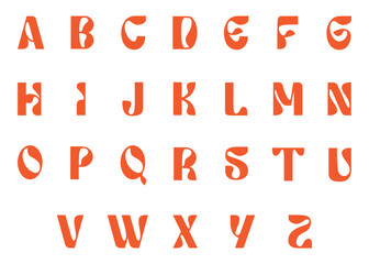 playful creative style letter logo set or bold vector letter logo design bundle