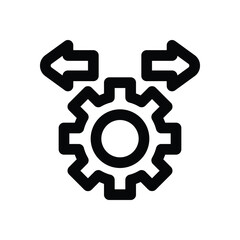 management line icon. Clean and minimalist vector icon for websites, mobile apps, presentations, and logos. Fully scalable and customizable for any project.