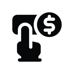 choose glyph icon. Strong and solid vector icon for websites, mobile interfaces, presentations, and visual branding. High quality and easy to edit.