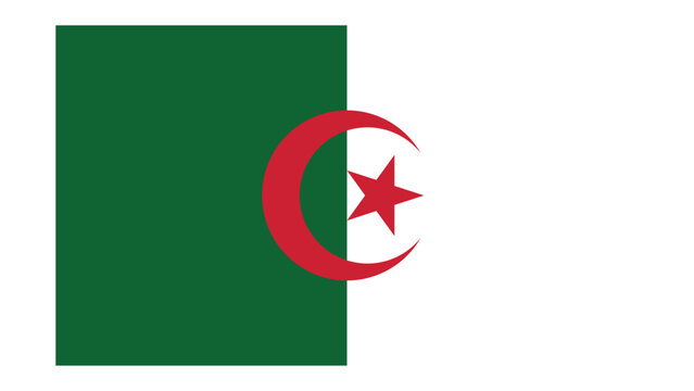 ALGERIA Flag with Original color