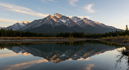 Majestic Mountain Lake Reflection