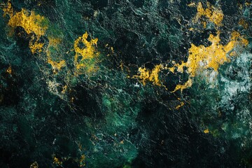 Abstract Emerald Green and Gold Texture Luxury Metallic Background Design