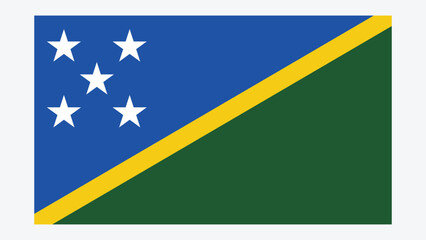 SOLOMON ISLANDS Flag with Original color