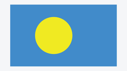 PALAU Flag with Original color