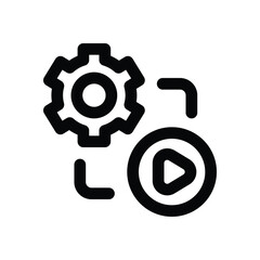 content management line icon. Clean and minimalist vector icon for websites, mobile apps, presentations, and logos. Fully scalable and customizable for any project.