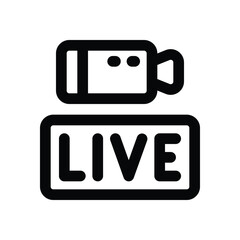 live line icon. Clean and minimalist vector icon for websites, mobile apps, presentations, and logos. Fully scalable and customizable for any project.