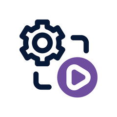 content management dual tone icon. Sleek and modern vector icon for websites, mobile apps, marketing materials, and corporate design. Fully scalable and ready to use.