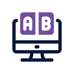 compare dual tone icon. Sleek and modern vector icon for websites, mobile apps, marketing materials, and corporate design. Fully scalable and ready to use.