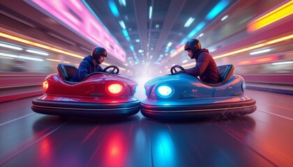 Speed and passion on the bumper car