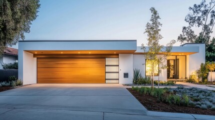 Fototapeta premium modern house in the garden