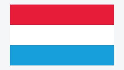 Obraz premium LUXEMBOURG Flag with Original color
