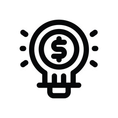 idea line icon. Clean and minimalist vector icon for websites, mobile apps, presentations, and logos. Fully scalable and customizable for any project.