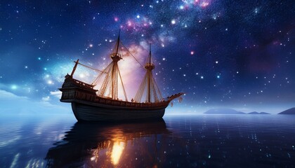 Fototapeta premium ship in the sea