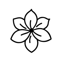 Simple Flower Icon for Spring Garden and Farming  