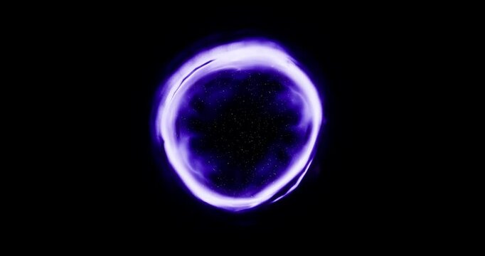 portal effect on black background