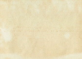Vintage paper texture. Old antique sheet paper texture. Aged and yellowed paper background.