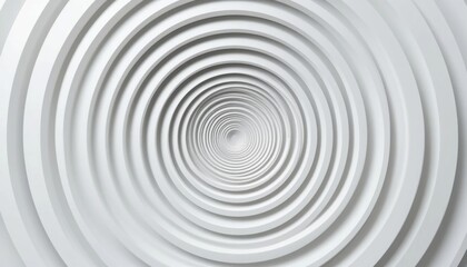 Stylized White Concentric Circles Creating Depth in Abstract Design, Digital Art, Minimalist, Elegant, Modern Style