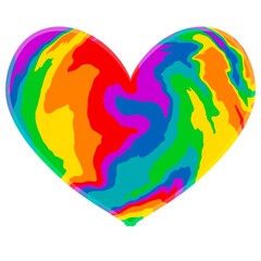 Heart, pride, LGBTQ, Freedom, Rainbow