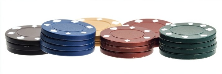 poker chips and dice