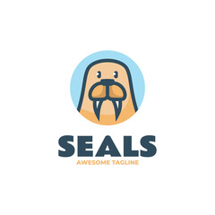 Seals Simple Mascot Logo