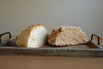 Homemade organic sourdough loaves