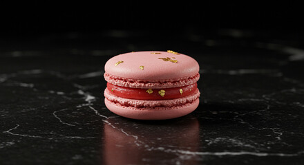 french macaroons on a wooden table