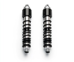 Two Isolated Shocks with Springs for Vehicle Suspension Maintenance and Repair