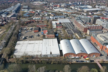 Hamburg Bergedorf . Baugebiet Stuhlrohrquartier südlich Bergedorfer Tor und östlich...