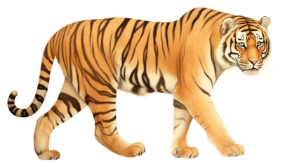 Fototapeta premium PNG Tiger wildlife animal mammal.