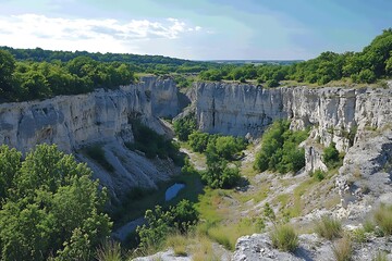 Fototapeta premium sky-high gaze breathtaking majesty of a chasm exposes its core natural significance and etched erosion forms while casting a spellbinding glow that lights mind with marvel 