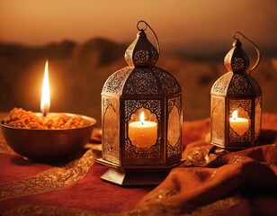 candles in the desert