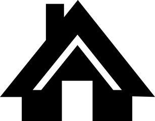 House clipart design on plain white transparent isolated background for card, shirt, hoodie, sweatshirt, apparel, tag, mug, icon, poster or badge