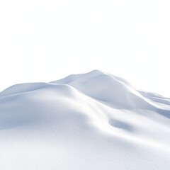 Obraz premium Snowy landscape, winter scene, white hills, background, design