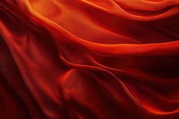 Obraz premium Luxurious Red Silk Drape Abstract Texture Background for Design
