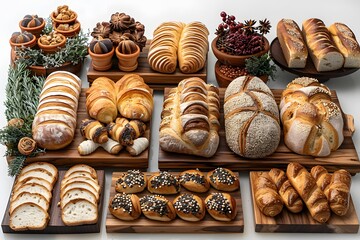 Bread on the table.
