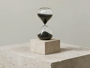 Hourglass on Concrete