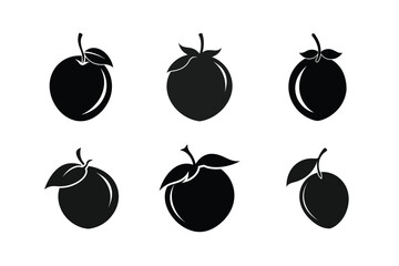 Miracle Fruit – Synsepalum dulcificum silhouette vector illustration