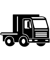 Truck clip art design on plain white transparent isolated background for card, shirt, hoodie, sweatshirt, apparel, tag, mug, icon, poster or badge