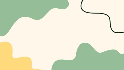 Green aesthetic wave abstract background