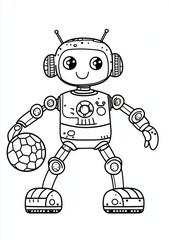 funny cartoon robot