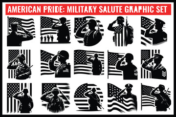 American  Soldier Tribute | Patriotic Military biker Silhouette