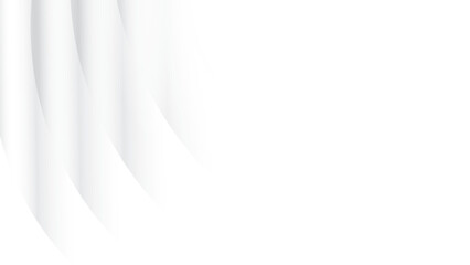 Obraz premium Abstract white and gray color, modern design stripes background with curve lines. Vector illustration.
