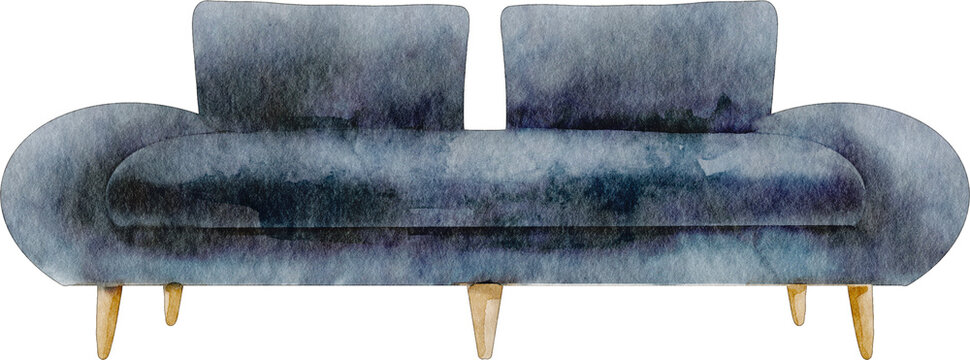 watercolor benche chair